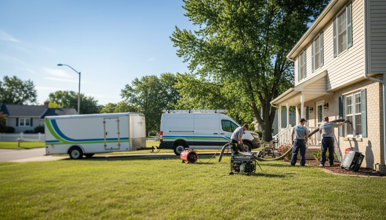Flooded Basement Restoration And Cleanup With Repair in Forestville, WI near me